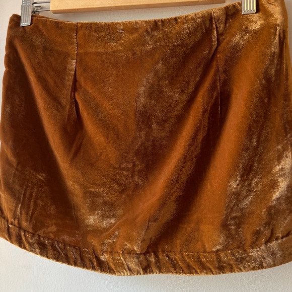 Free People Annalise Mini Skirt Velour BNWOT 0 - Picture 2 of 8